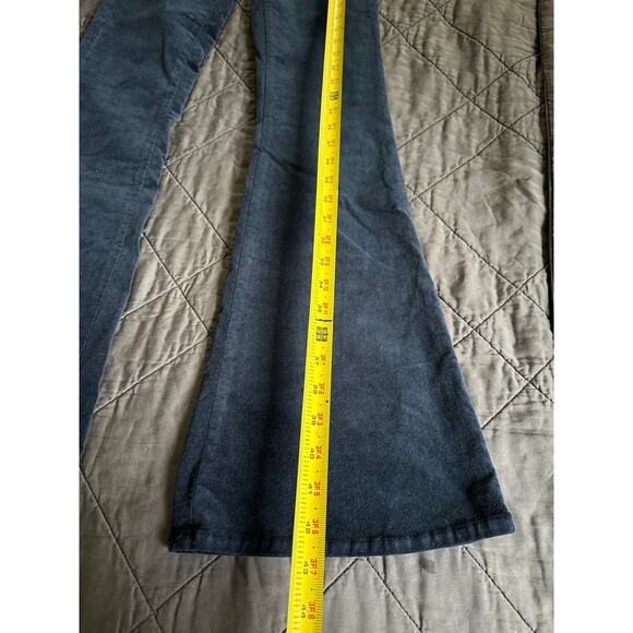 Ramy Brook Velveteen Helena Jeans Womens Size 25 Navy Flare Leg Skinny New - Picture 3 of 11